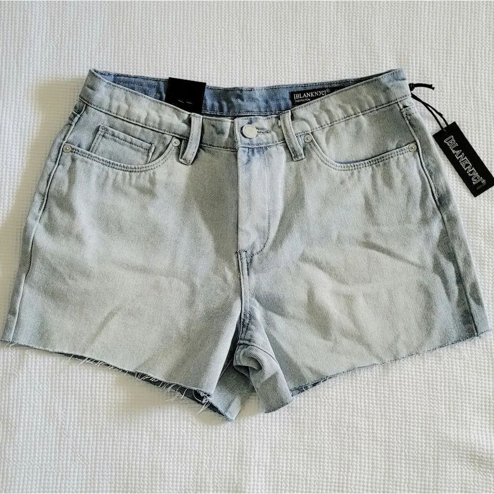 Blank NYC🗽The Fulton Roll Up Denim Shorts